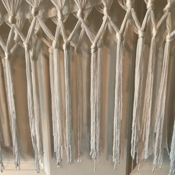 Sheer White Fringe Sleeveless Top - Picture 4 of 6